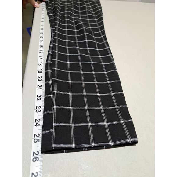 GAP Womens Slacks Size 10 Black White Grid Emo Whimsygoth Punk Glam - Picture 7 of 9